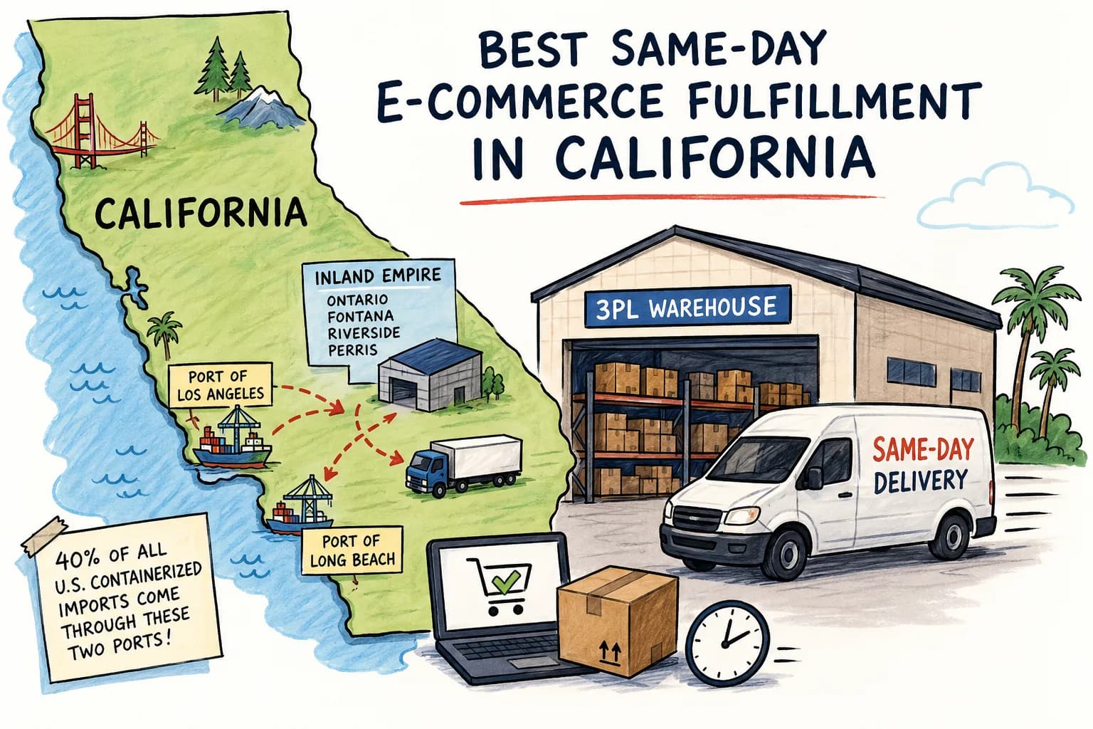 Best Same-Day E-Commerce Fulfillment in California