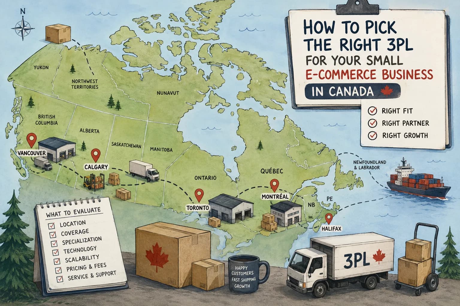 How to Pick the Right 3PL for Your Small E-Commerce Business in Canada