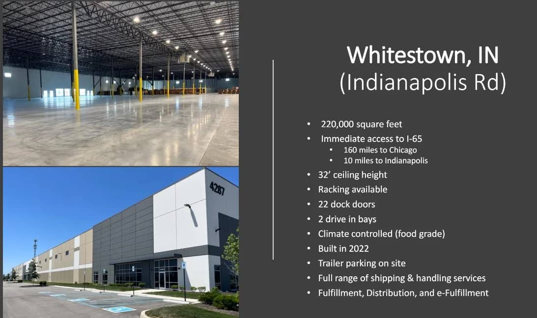 Warehouse in Whitestown, Indiana